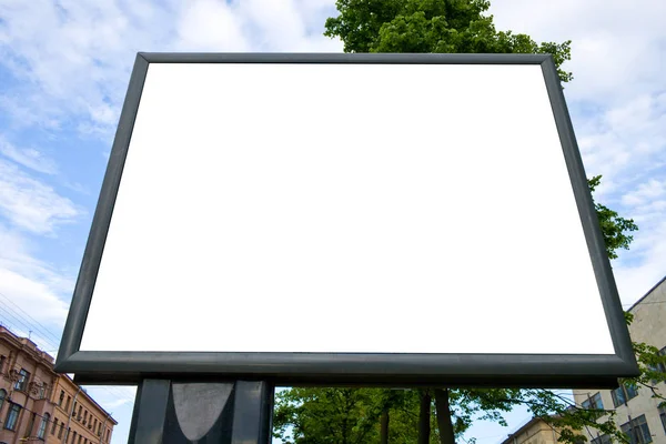 Outdoor Cartaz Publicidade Com Espaço Branco Para Texto — Fotografia de Stock