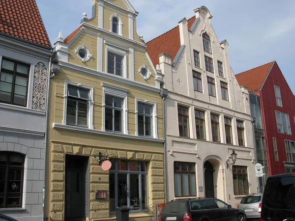 Oude Huizen Wismar — Stockfoto