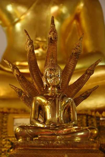 Золотой Будда Статуя Ват Бангкок Таиланд — стоковое фото