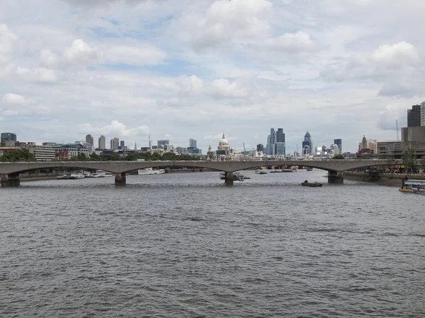 Vista Panorâmica Rio Tamisa Londres Reino Unido — Fotografia de Stock