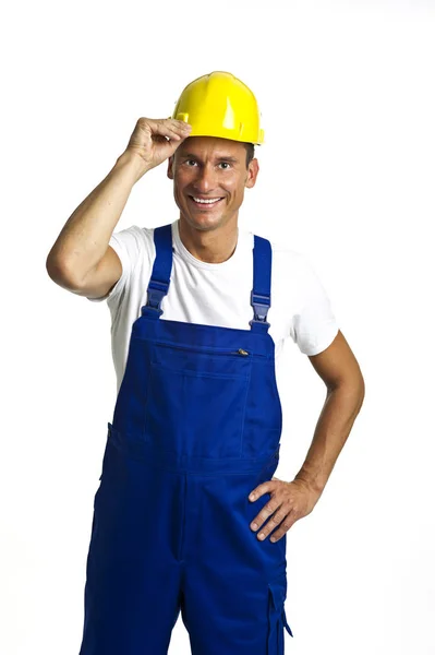 Trabajador Con Sombrero Duro —  Fotos de Stock