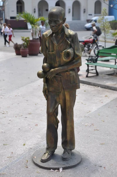 Camaguey Cuba キューバのミュージシャンの記念碑 名前なし — ストック写真