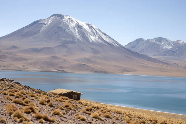 Lagunas Miscanti Meniques Deserto Atacama Perto Dos Andes — Fotografia de Stock