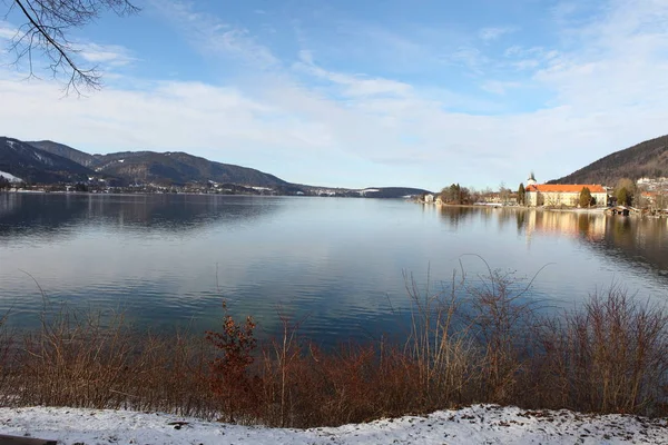 Στη Λίμνη Tegernsee Bavaria — Φωτογραφία Αρχείου