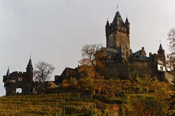 Vista Panorâmica Majestosa Arquitetura Medieval Castelo — Fotografia de Stock