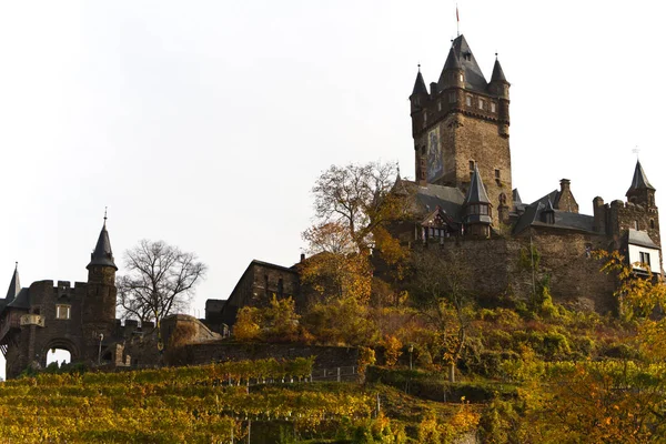 Vista Panorâmica Majestosa Arquitetura Medieval Castelo — Fotografia de Stock