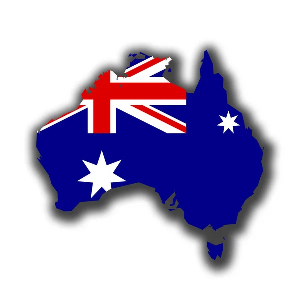 Alguma Bandeira Grunge Muito Antiga Território Austrália — Fotografia de Stock