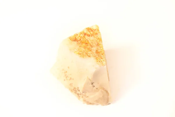 Makro Strzał Opal Gemstone Izolowane Białym Tle — Zdjęcie stockowe