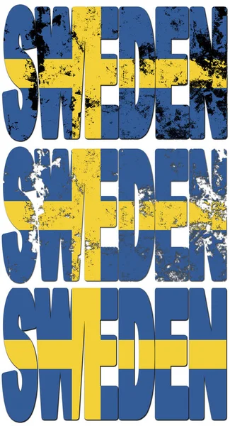Какой Старый Гриф Флага Швеции Названия Страны — стоковое фото