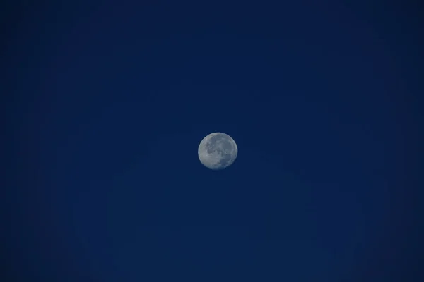 Céu Com Lua Luz Lunar — Fotografia de Stock