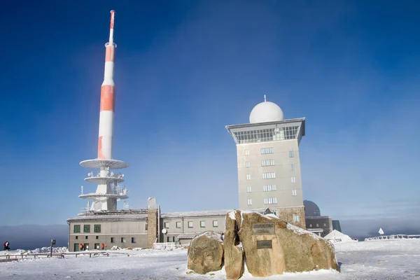 Uitzicht Vuurtoren Winter — Stockfoto