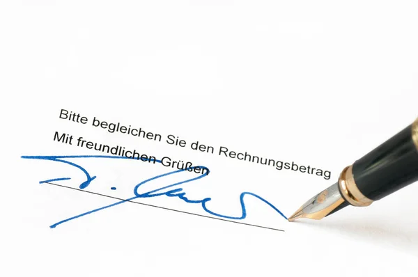Pen Calligraphy Concept Design Stock Picture