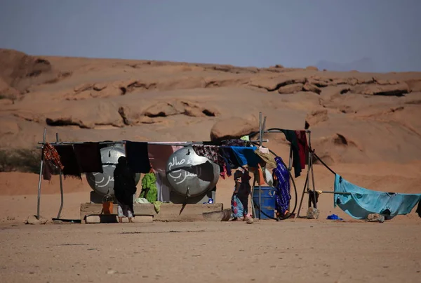 Malowniczy Widok Przyrodę Saharze — Zdjęcie stockowe