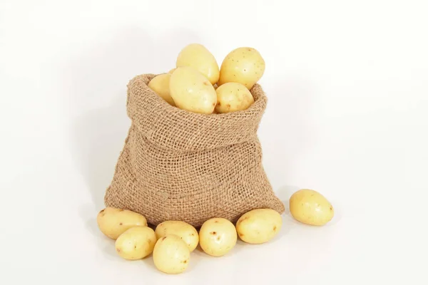 Kleine Aardappelen Jute — Stockfoto