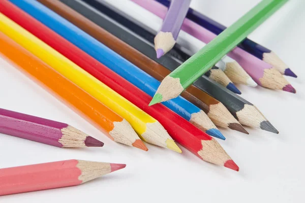 Crayones Lápices Herramientas Arte Dibujo — Foto de Stock