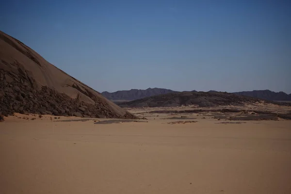 Vista Panorâmica Natureza Deserto Saara — Fotografia de Stock