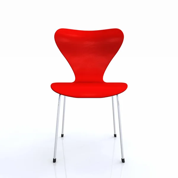 赤いデザイナーの椅子は — ストック写真
