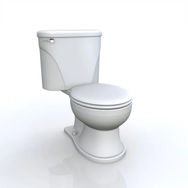 Toalete Fechado Frontal — Fotografia de Stock