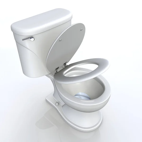 Toilet Half Open Top View — Stock Photo, Image