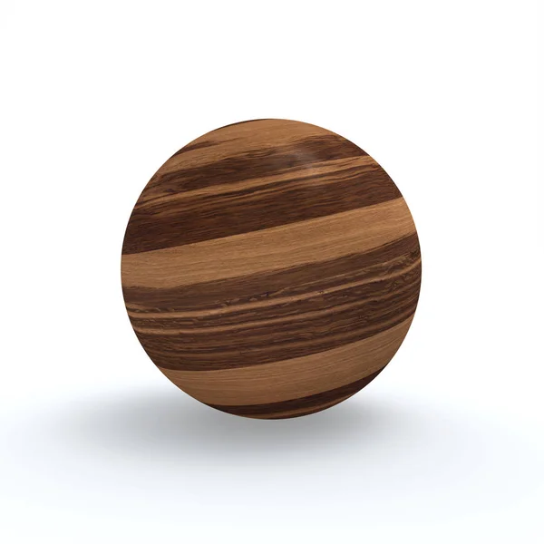 Drewniana Piłka Miedź Dębowa — Zdjęcie stockowe
