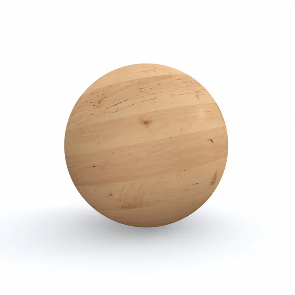 Balón Madera Esfera Redonda — Foto de Stock