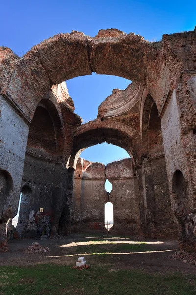 Die Ruinen Der Orthodoxen Kirche Chiajna 1700 Der Nähe Von — Stockfoto