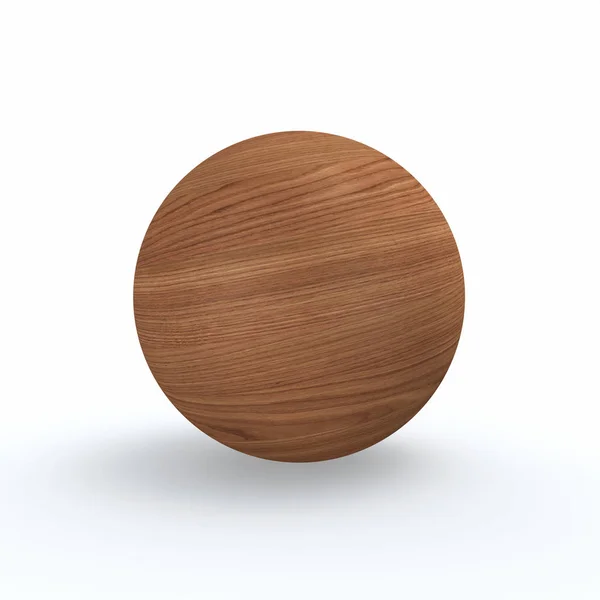 木製ボール 丸い球 — ストック写真