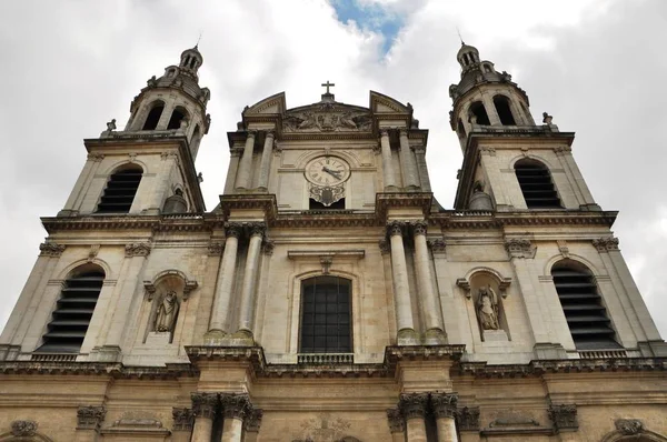 Katedra Nancy Zwany Również Kościół Matki Bożej Znajduje Się Pobliżu — Zdjęcie stockowe