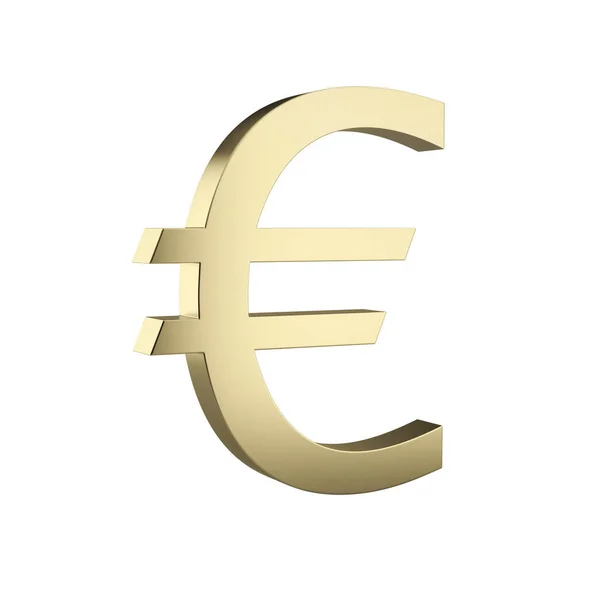 Financiën Euro Euroteken Goud — Stockfoto