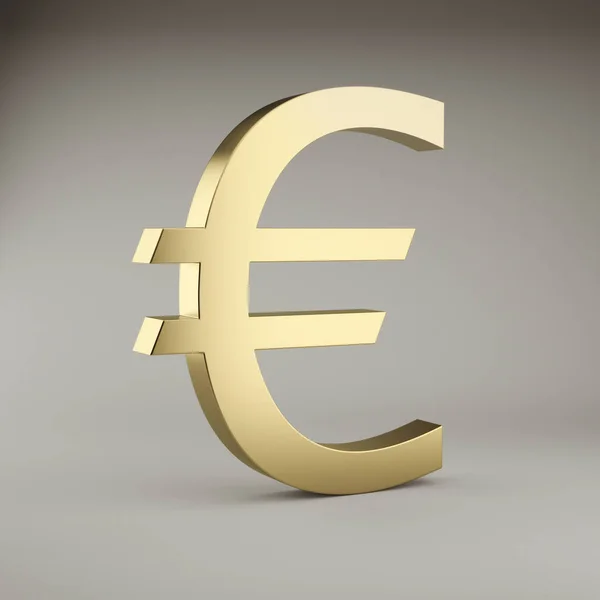 Finance Euro Euro Sign Gold — Stock Photo, Image