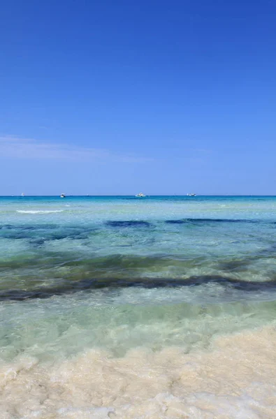 Maldive Sfondo Spiaggia Sabbia Bianca Con Spazio Copia — Foto Stock