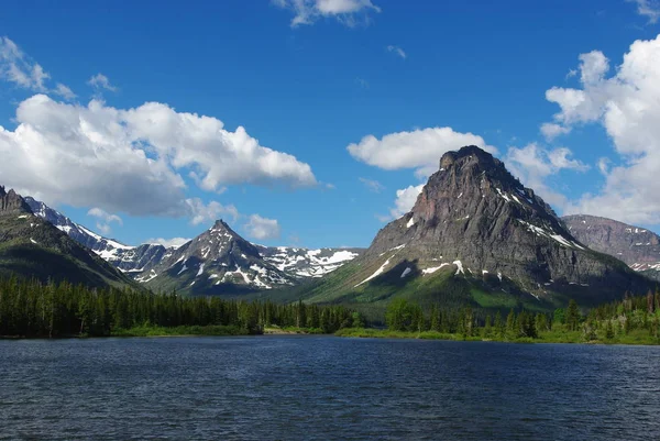 Lake Many Glacier Glacier National Park Montana — Stock Photo, Image