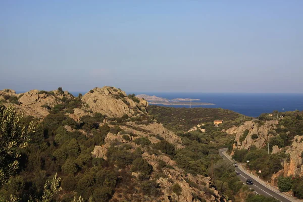 Βράχοι Δρόμου Και Γρανίτη — Φωτογραφία Αρχείου