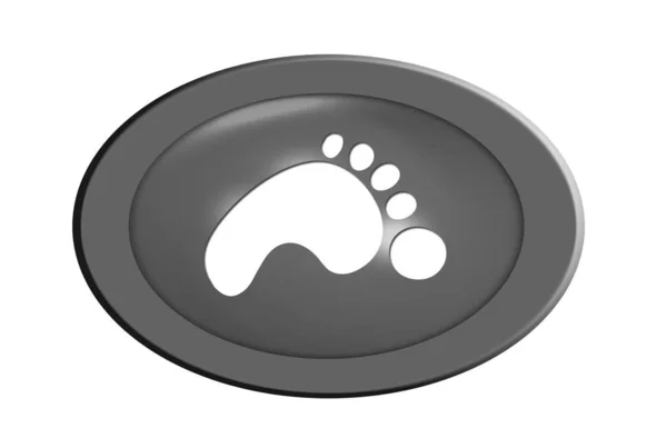 Foot Button Leg Press Button — Stock Photo, Image