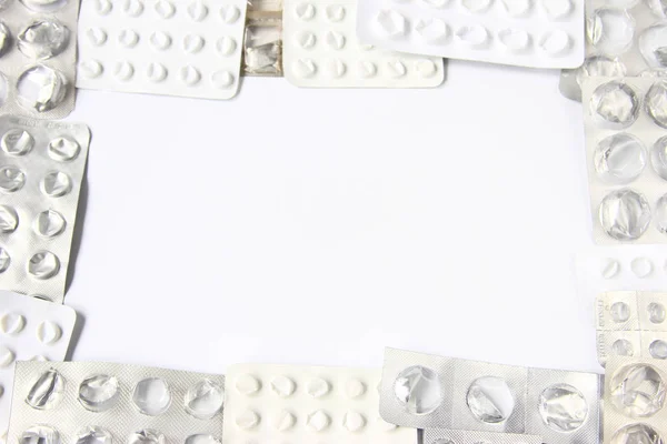 空の錠剤のブリスターパック — ストック写真