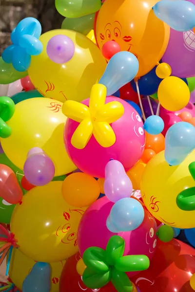 Muitos Balões Coloridos Novosibirsk Maio Dia Vitória — Fotografia de Stock