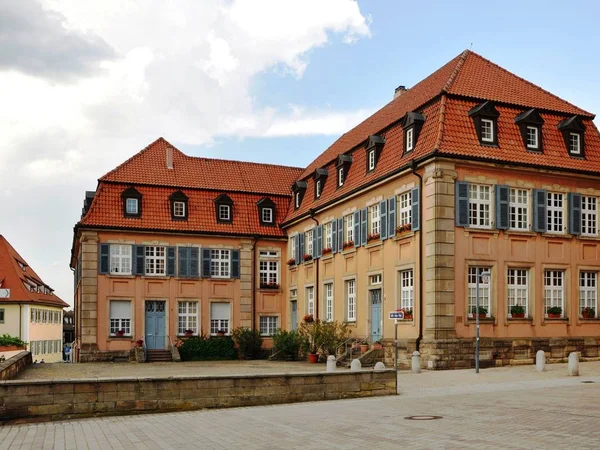 Stands Historic Building Right Next Cathedral Speyer — Stock Photo, Image