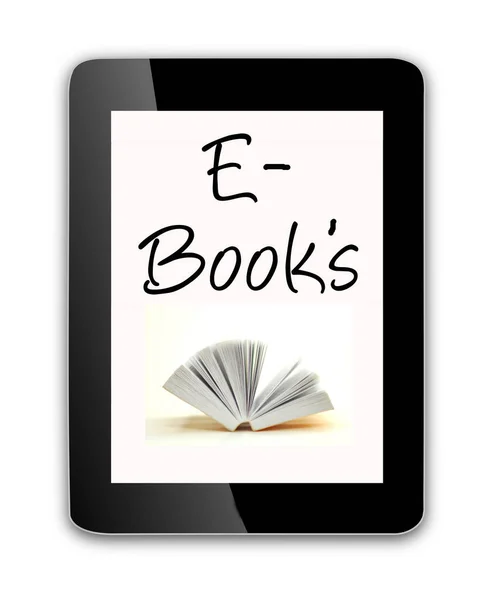 Tablet Books — Foto de Stock