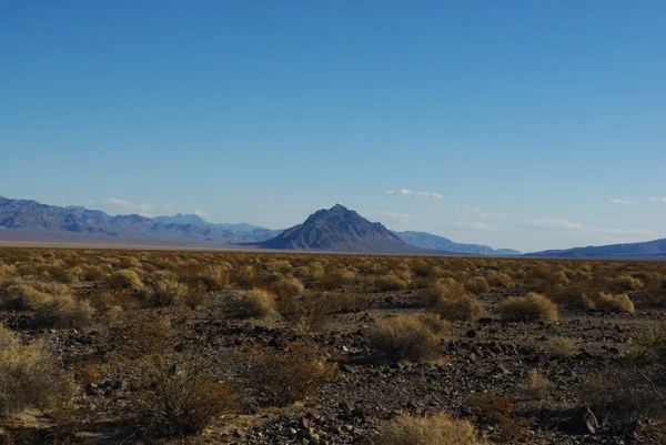 Desert Mountain Ranges Death Valley Junction Nevada California Border — Zdjęcie stockowe