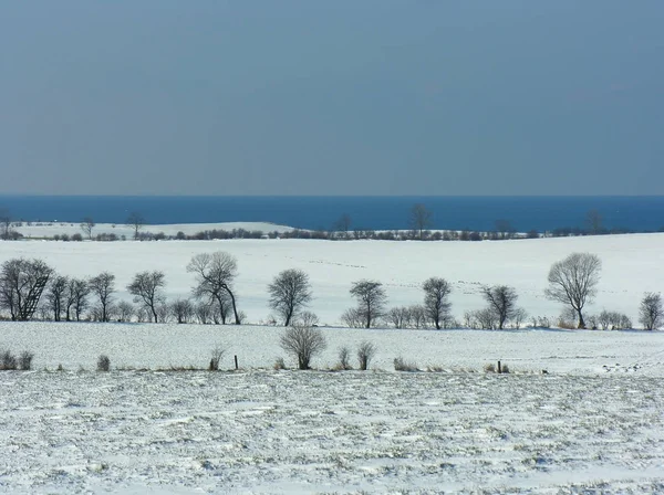 Bela Vista Paisagem Inverno — Fotografia de Stock