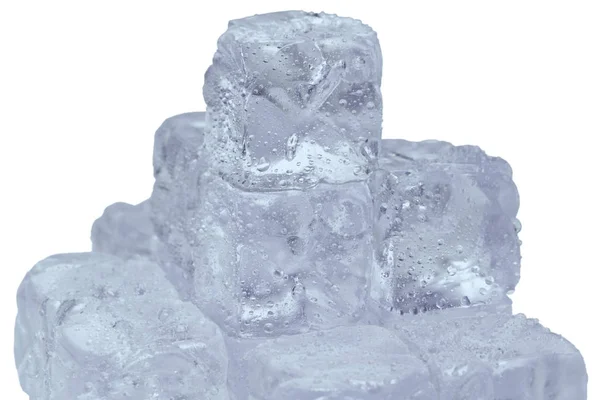 Cubos Gelo Congelados Refresco — Fotografia de Stock