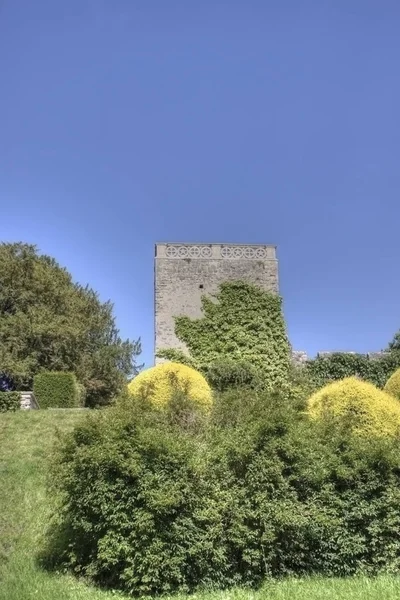 Petit Château Sur Une Colline Entourée Arbres — Photo