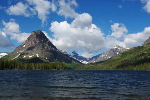 Lake Many Glacier Glacier National Park Montana — Stock Photo, Image