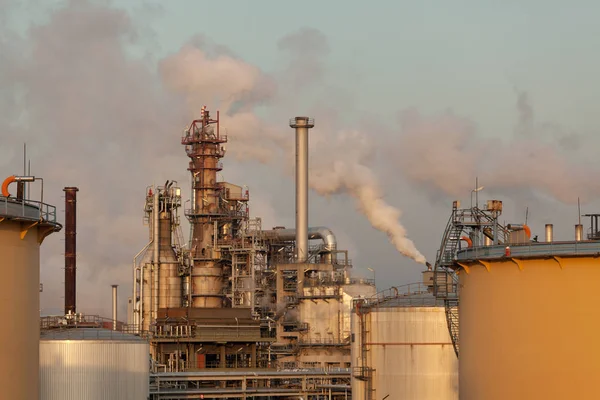 Raffineria Produzione Fornitura Carburante Parte Dell Industria — Foto Stock