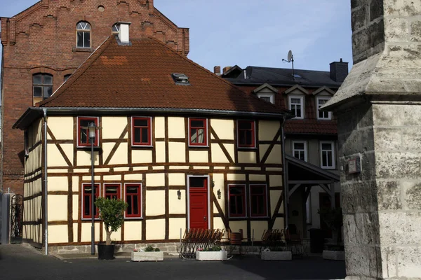 Vieille Maison Dans Ville Rothenburg Der Tauber — Photo