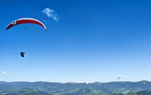 Paragliding Recreatieve Competitieve Avontuurlijke Sport — Stockfoto