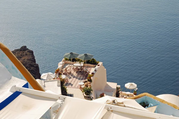 Uitzicht Oia Santorini Griekenland — Stockfoto