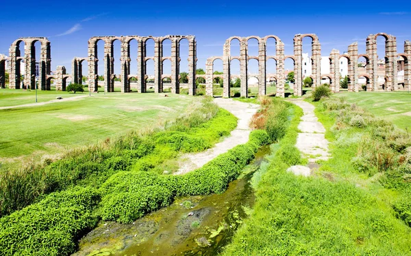 Aquaduct Van Los Milagros Merida Provincie Badajoz Extremadura Spanje — Stockfoto