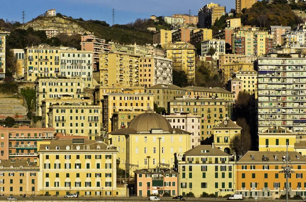 Vista Ciudad Génova Italia — Foto de Stock