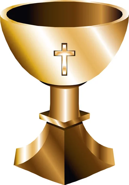 Растровый Вариант Золотого Святого Шалита Причастия — стоковое фото